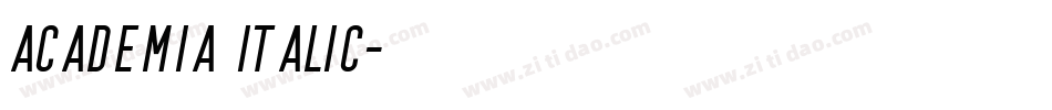 Academia Italic字体转换